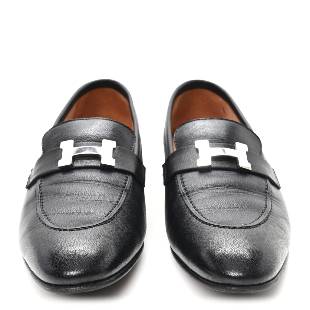GOATSKIN WOMENS PARIS LOAFERS BLACK