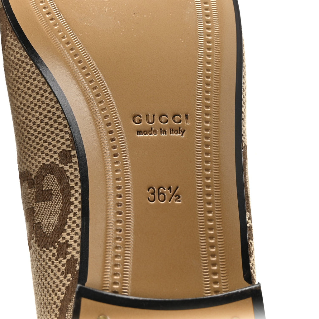 MONOGRAM JUMBO GG MALAGA KID HORSEBIT WOMENS JORDAAN LOAFERS CAMEL EBONY NEW ACERO BEIGE