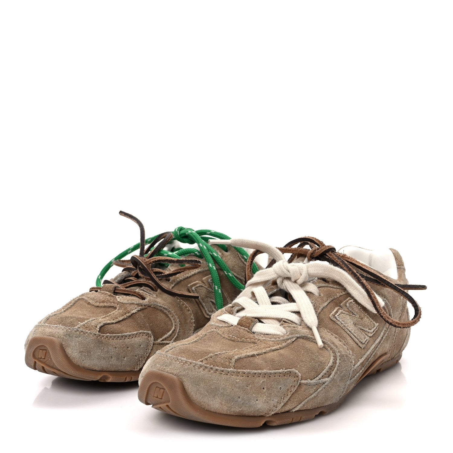 X NEW BALANCE SUEDE 530 SL SNEAKERS ECRU