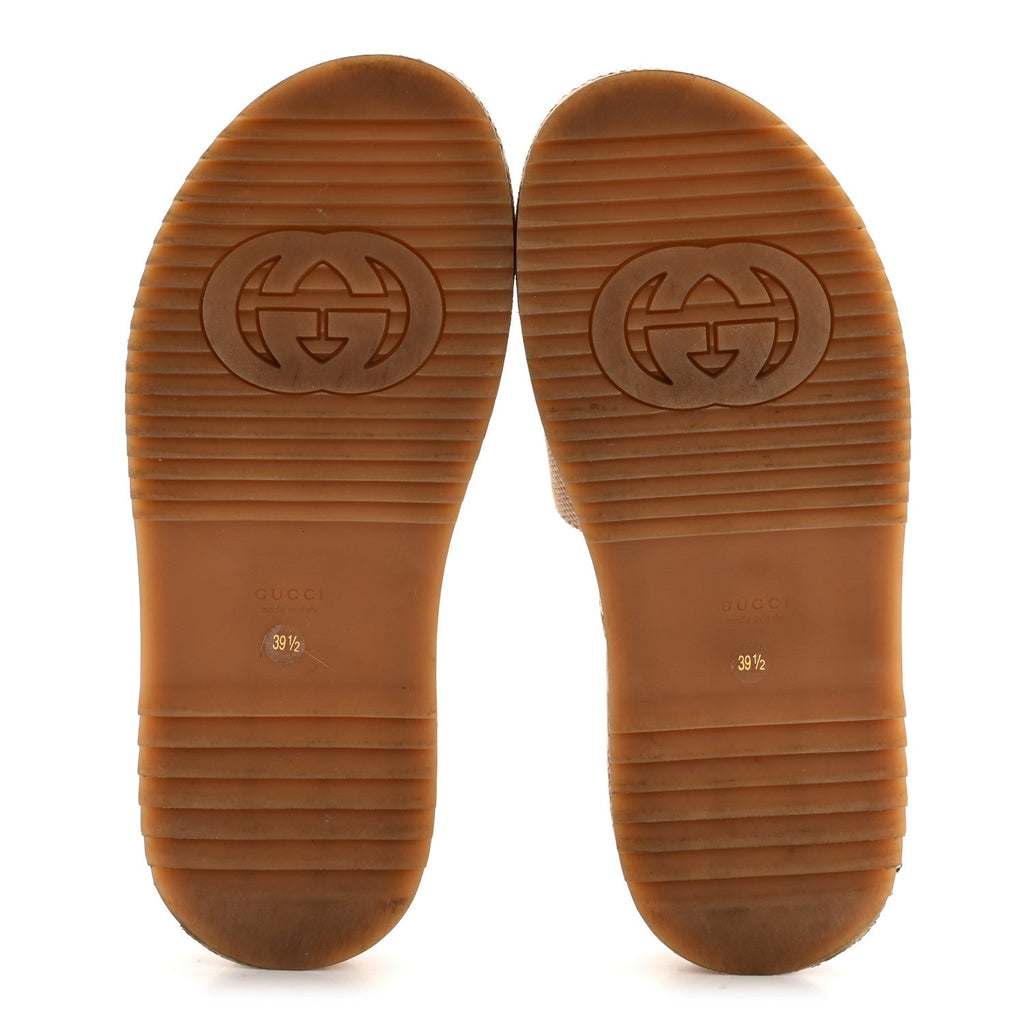 MONOGRAM JUMBO GG ANGELINA PLATFORM 55MM SLIDE SANDALS BEIGE PERFECT PINK