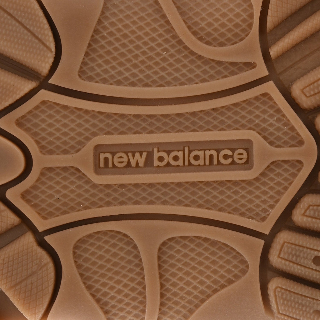 X NEW BALANCE BLEACHED CALFSKIN 530 SL SLIP-ON SNEAKERS MULES TRAVERTINE GREY WHITE