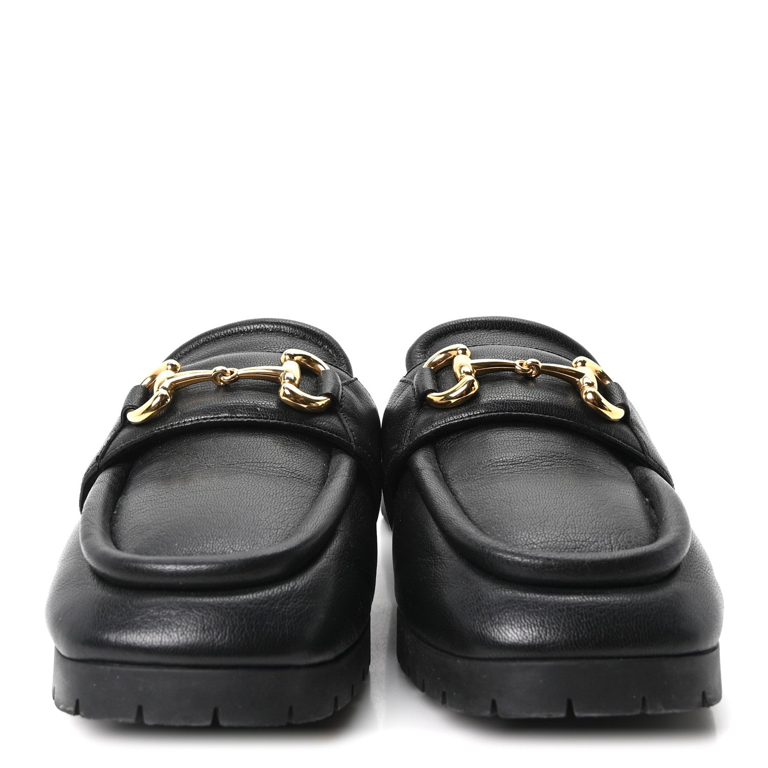 GOATSKIN AUROVILLE HORSEBIT MULES BLACK
