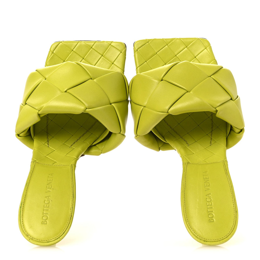 NAPPA MAXI INTRECCIATO LIDO 90MM MULE SANDALS KIWI
