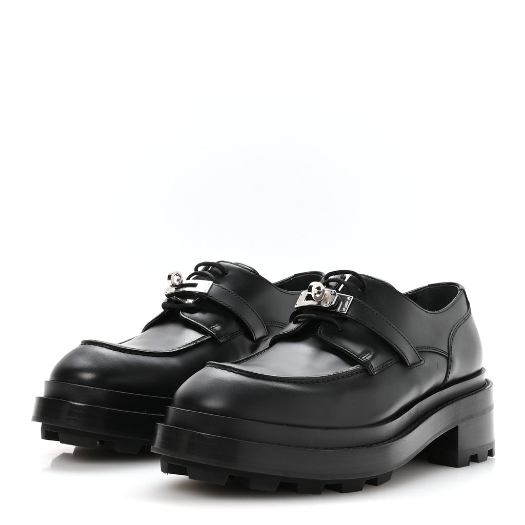 GLOSSED CALFSKIN FIRST OXFORD BLACK