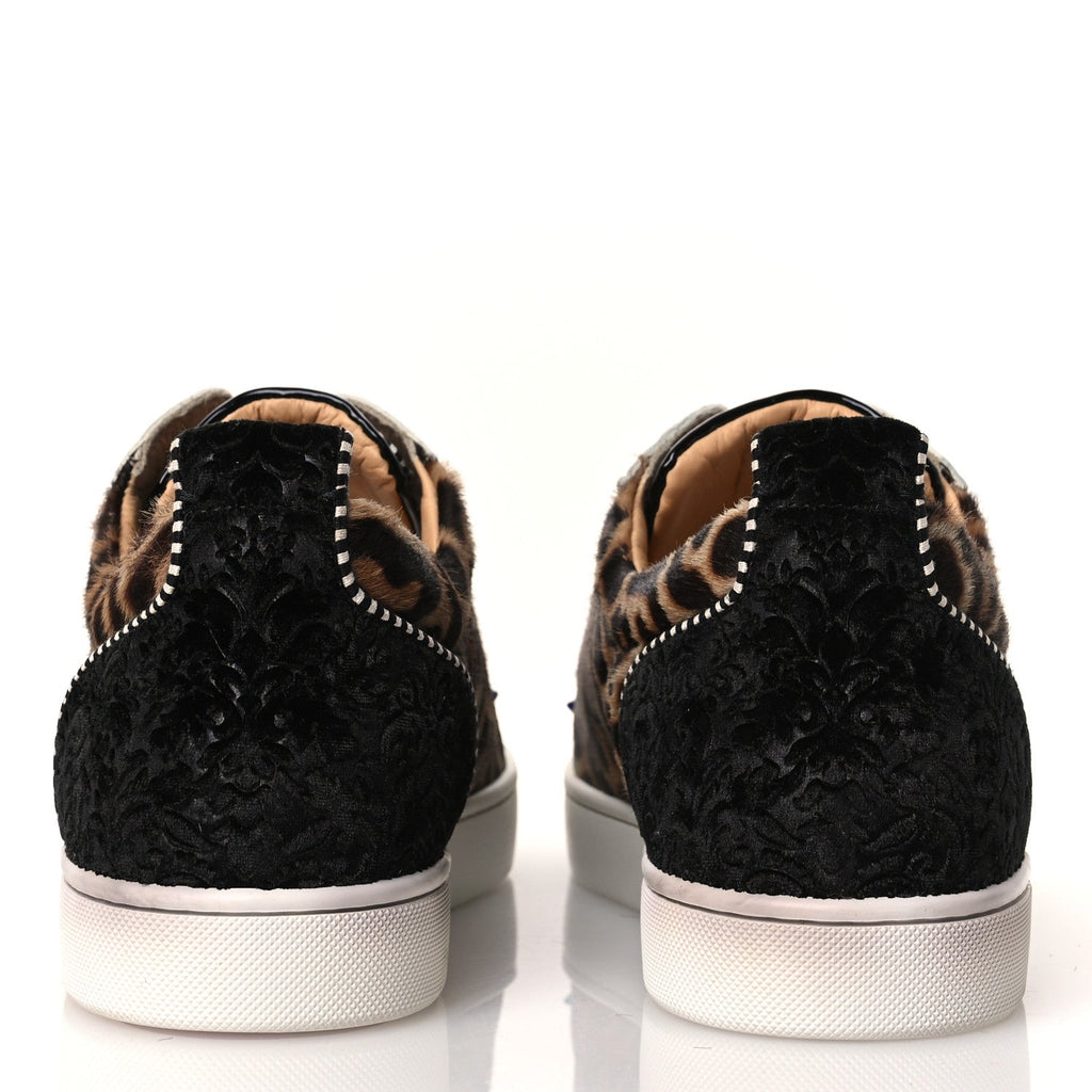 CALFSKIN PATENT SPIKES MENS LOUBIKICK FLAT SNEAKERS MULTI