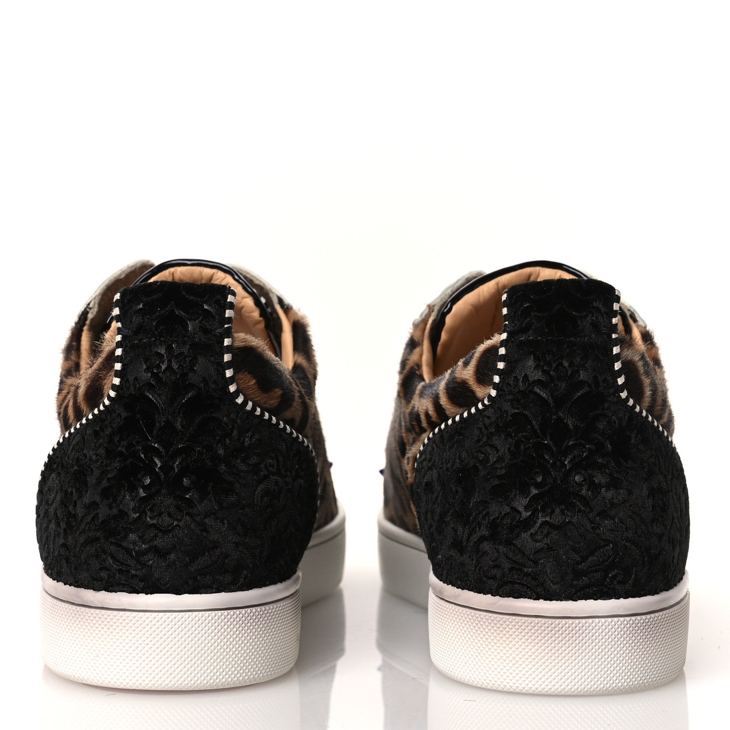 CALFSKIN PATENT SPIKES MENS LOUBIKICK FLAT SNEAKERS MULTI