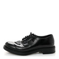 SPAZZOLATO TRIANGLE MENS DERBY LOAFERS BLACK