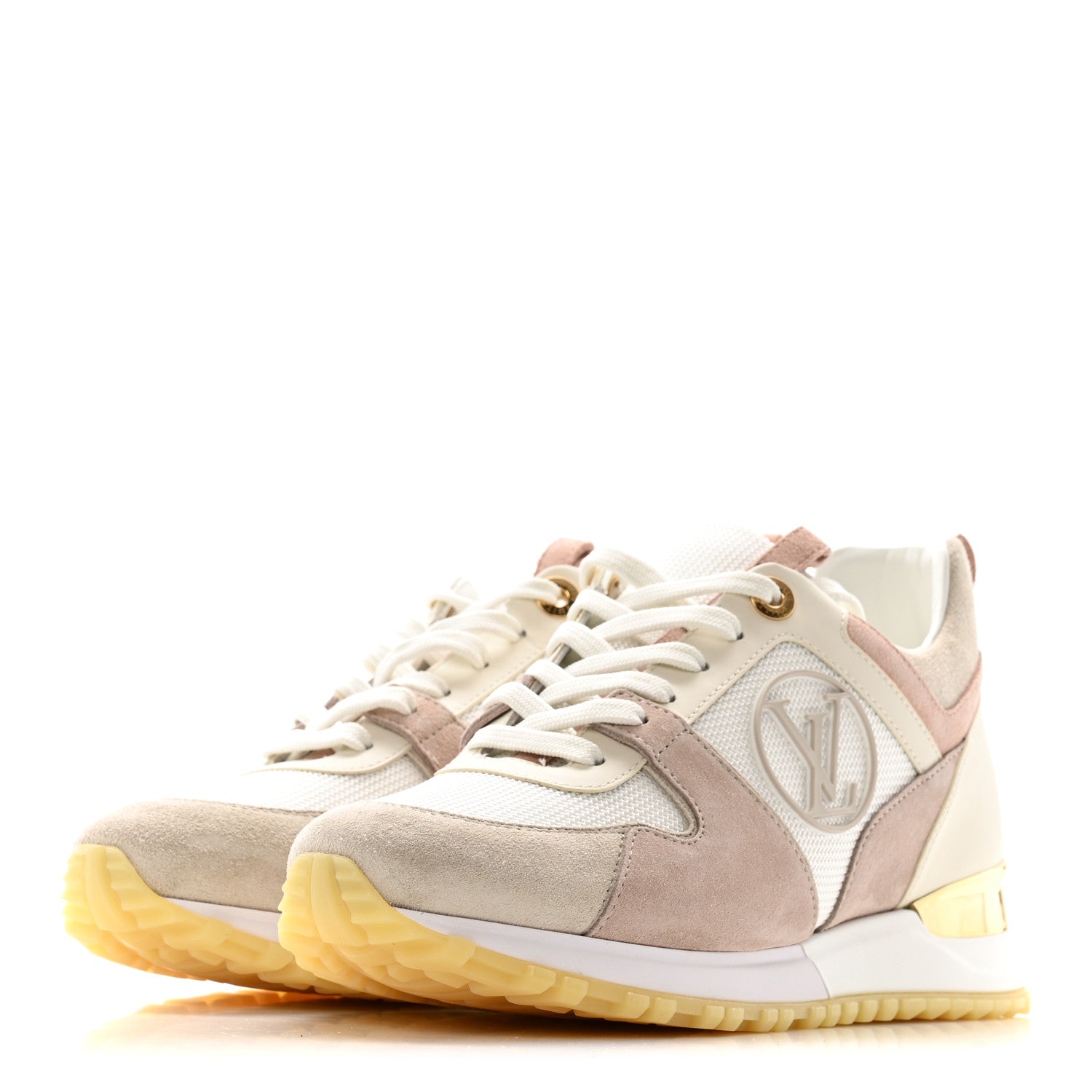 SUEDE MESH RUN AWAY SNEAKERS WHITE GREY