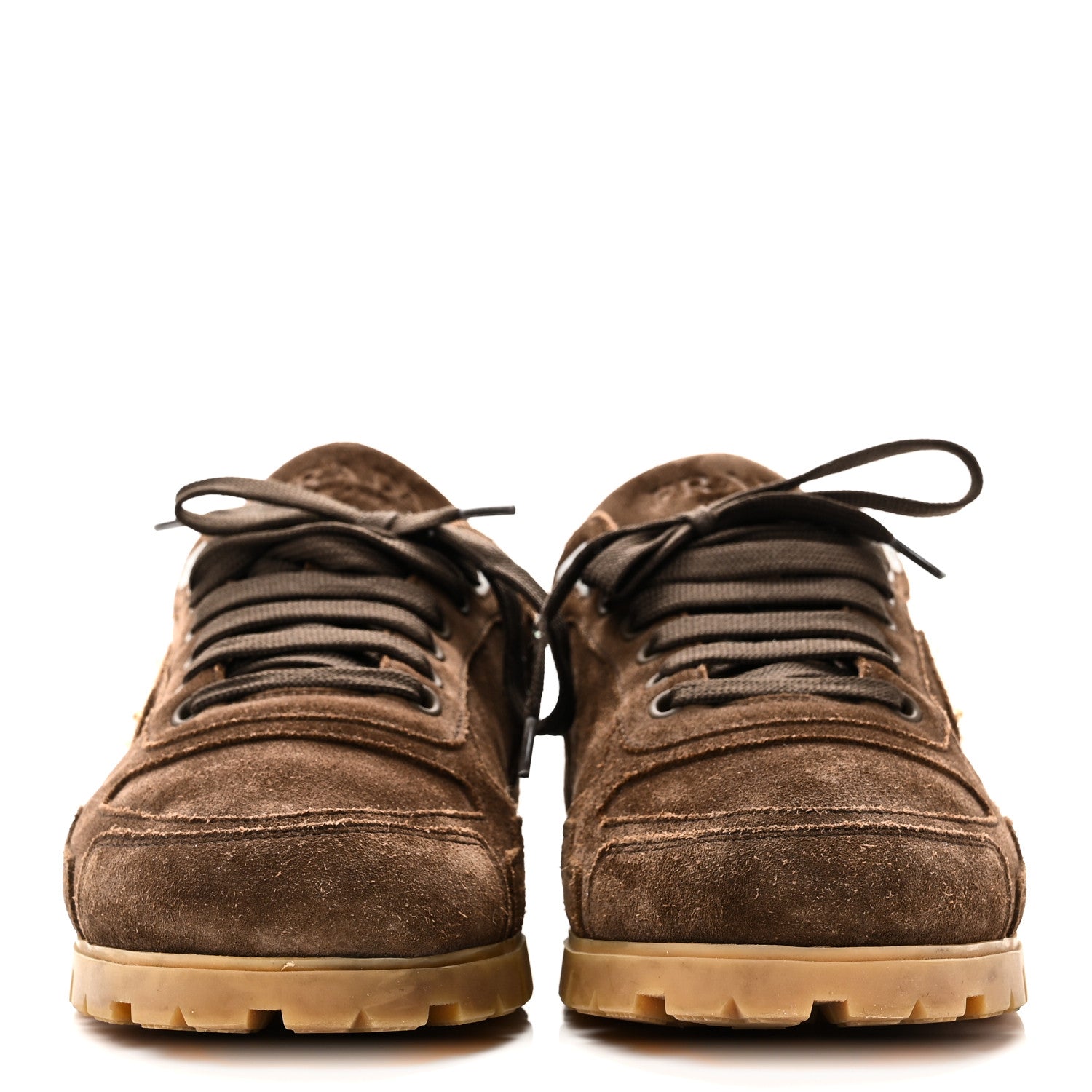 SCAMOSCIATO SUEDE TRIANGLE MENS TRAIL SNEAKERS MORO