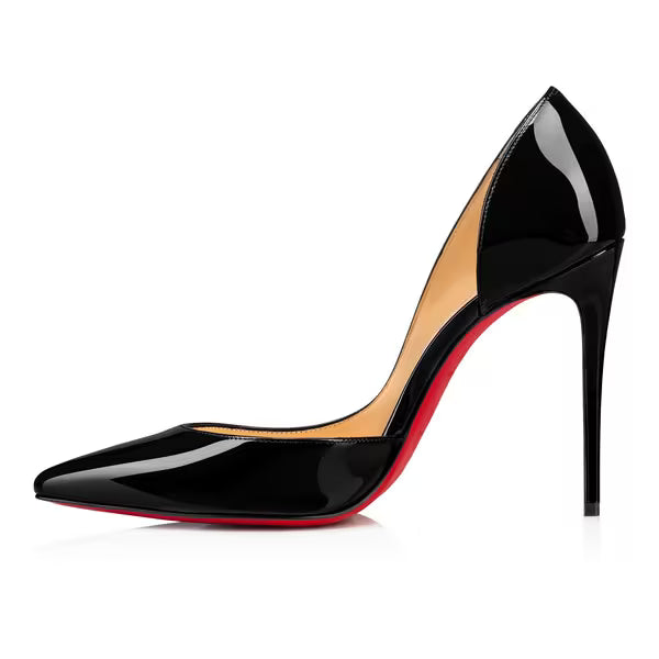 CHRISTIAN LOUBOUTIN IRIZA PATENT-LEATHER BLACK