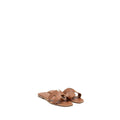 HERMES ORAN SANDAL BOX CALFSKIN GOLD