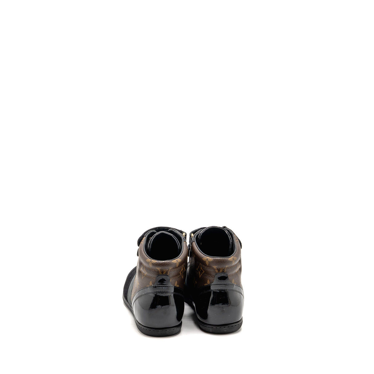 LOUIS VUITTON MOVE UP SNEAKERS MONOGRAM CANVAS/ SUEDE/ PATENT BLACK GHW