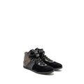 LOUIS VUITTON MOVE UP SNEAKERS MONOGRAM CANVAS/ SUEDE/ PATENT BLACK GHW
