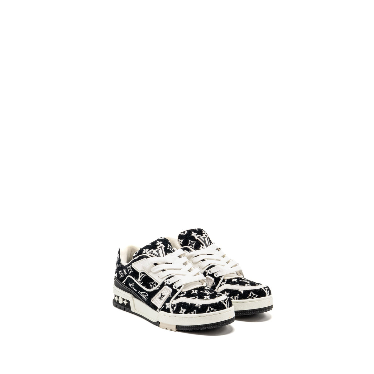 LOUIS VUITTON TRAINER SNEAKER BLACK / WHITE