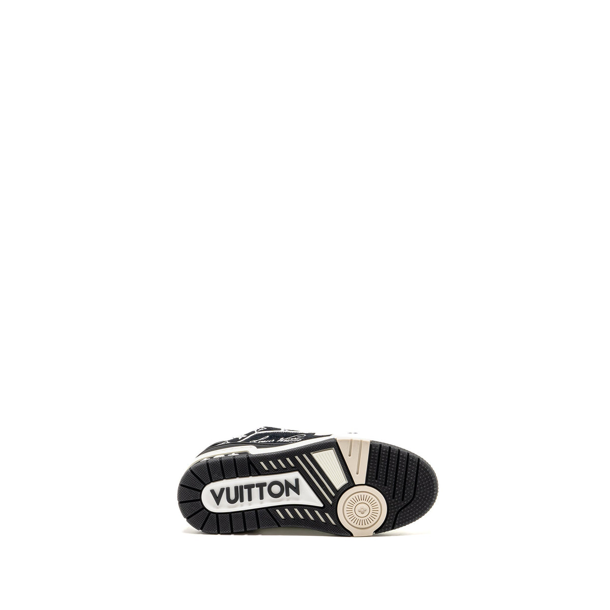 LOUIS VUITTON TRAINER SNEAKERS BLACK / WHITE