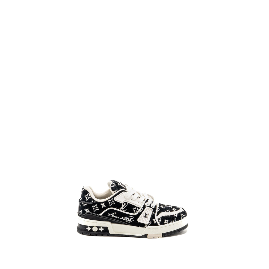 LOUIS VUITTON TRAINER SNEAKERS BLACK / WHITE