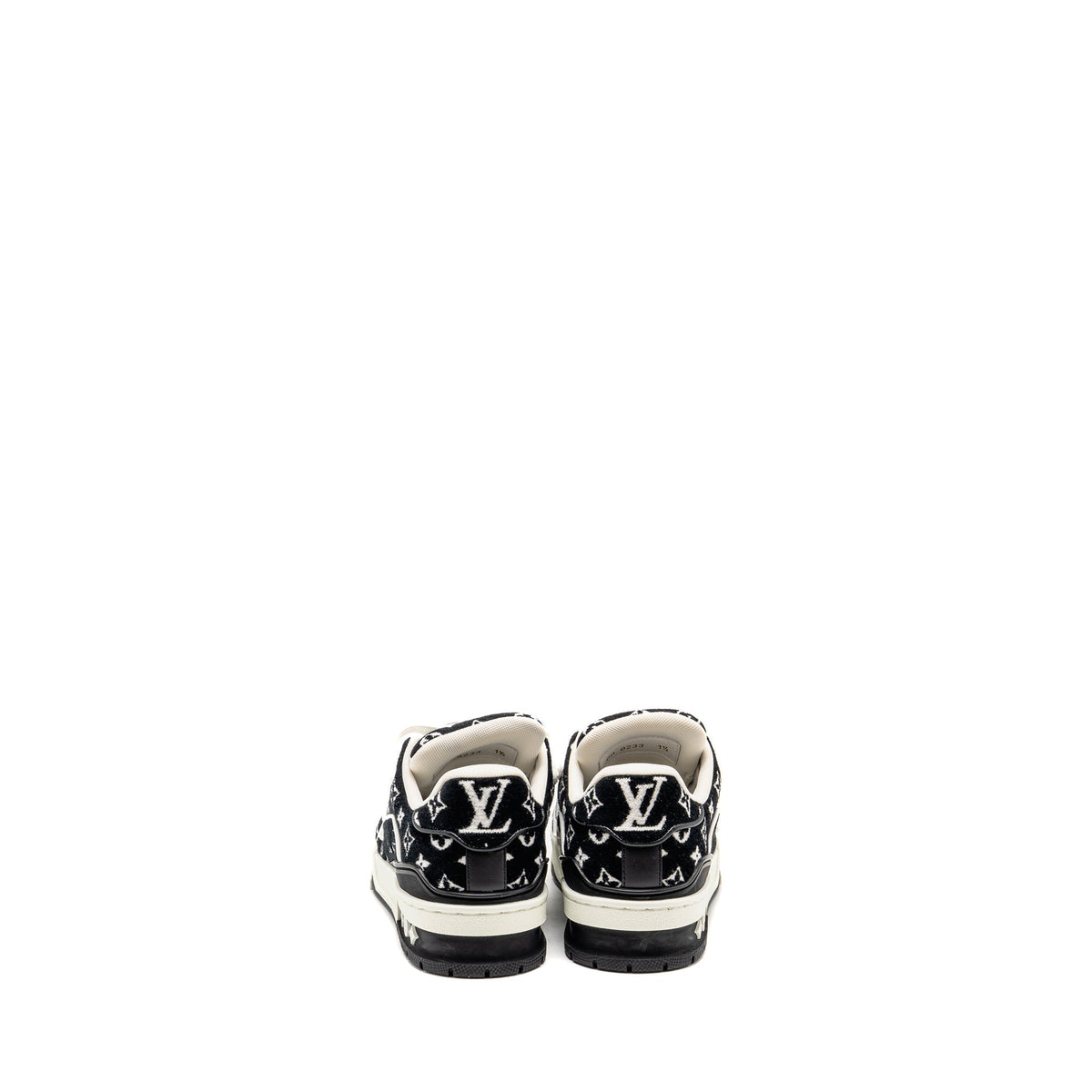 LOUIS VUITTON TRAINER SNEAKERS BLACK / WHITE