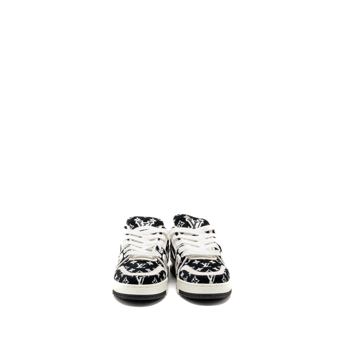 LOUIS VUITTON TRAINER SNEAKERS BLACK / WHITE