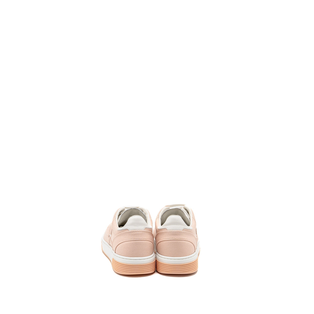 CHANEL CC LOGO SNEAKERS COTTON LIGHT PINK/WHITE