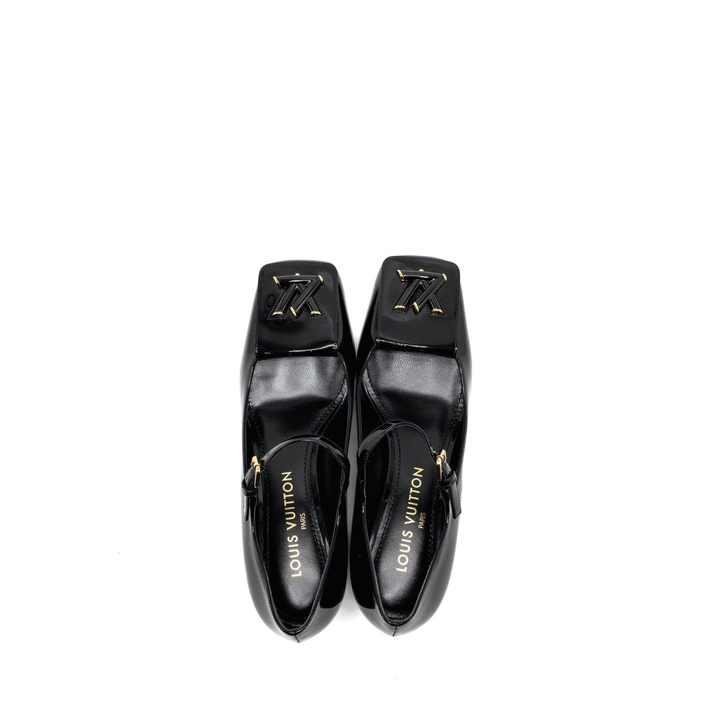 LOUIS VUITTON SHAKE PUMP PATENT BLACK GHW