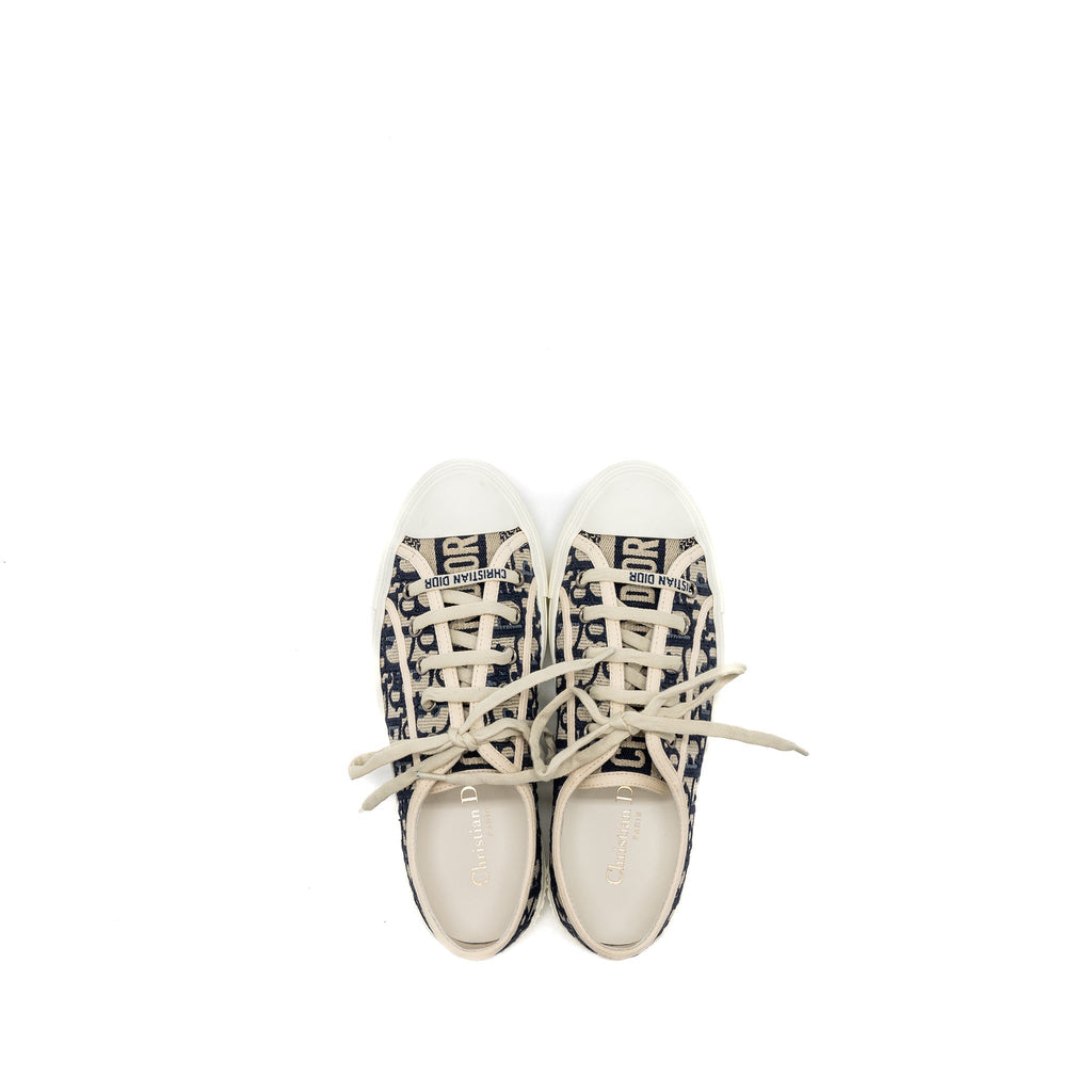 DIOR WALK N SNEAKER BLUE OBLIQUE EMBROIDERY BLUE/MULTICOLOUR