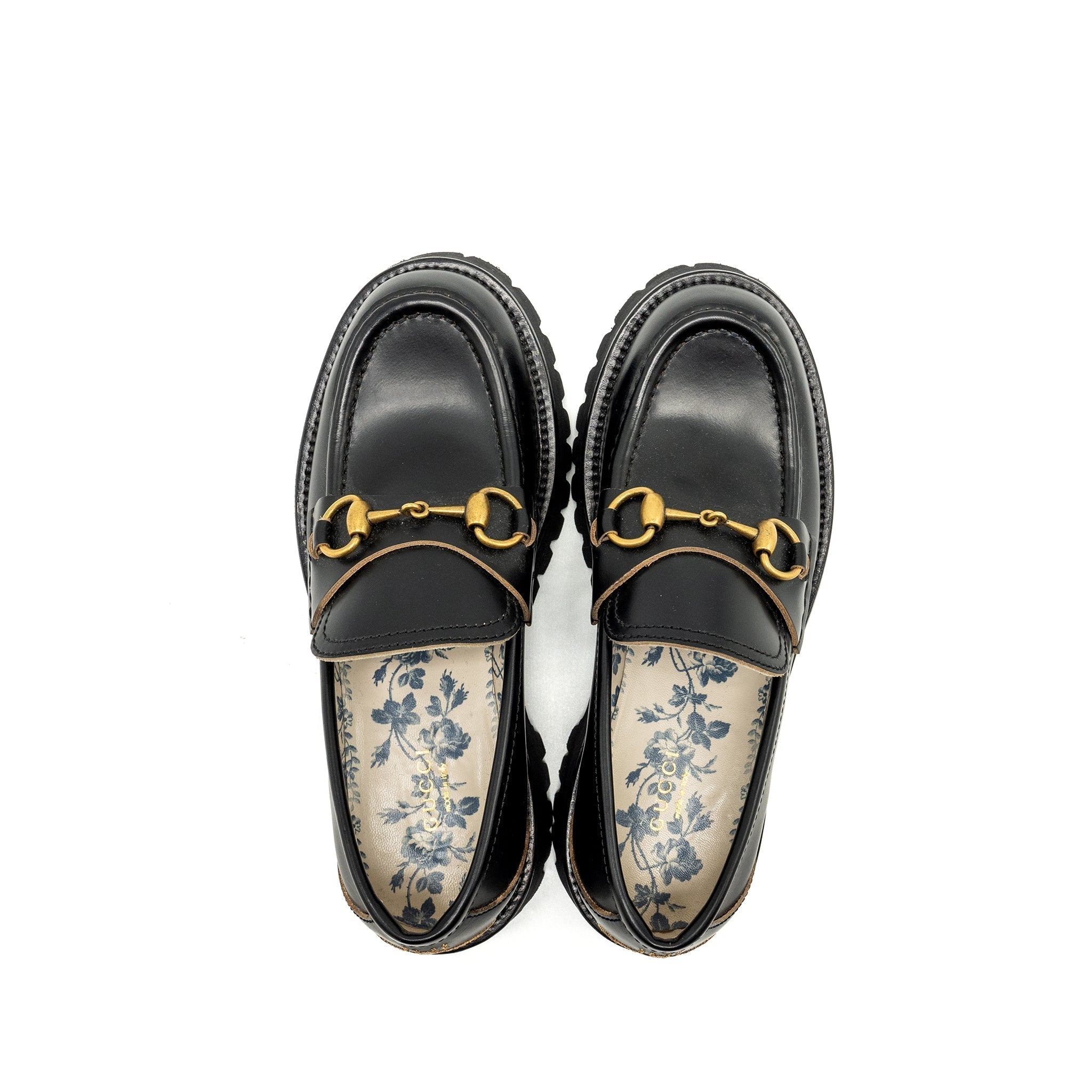 GUCCI JORDAN LOAFER CALFSKIN BLACK GHW