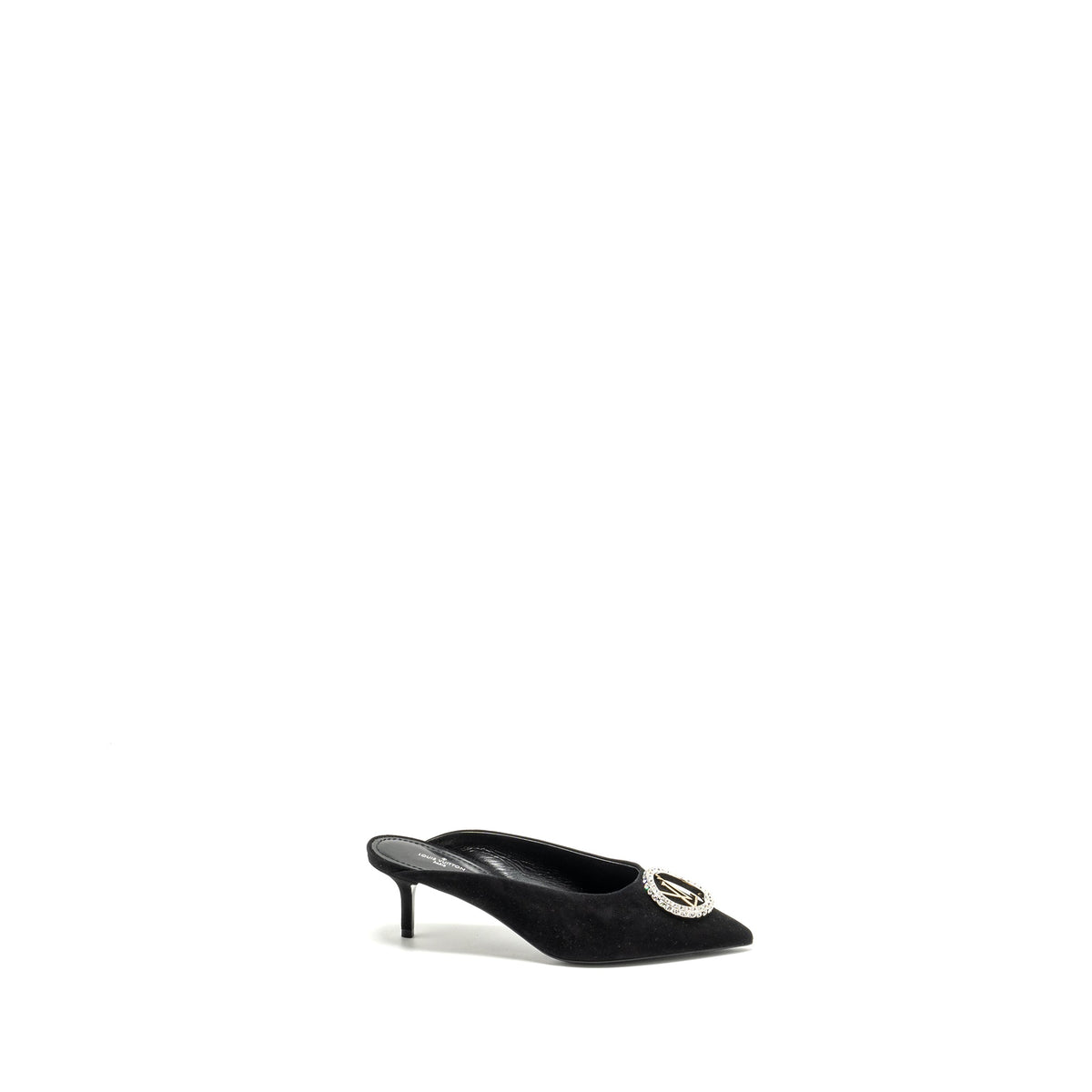 LOUIS VUITTON MADELEINE MULES SUEDE BLACK