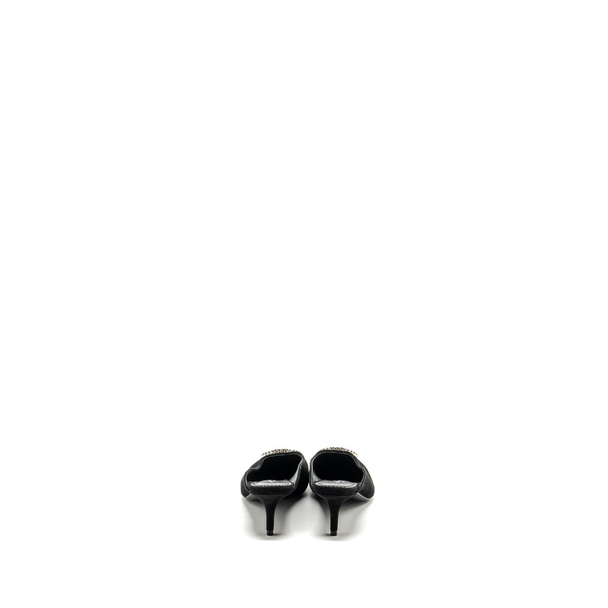 LOUIS VUITTON MADELEINE MULES SUEDE BLACK