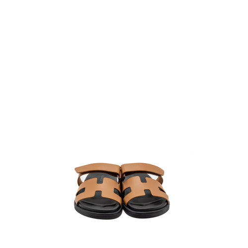 HERMES FEMME CHYPRE SANDALS CALFSKIN NATUREL