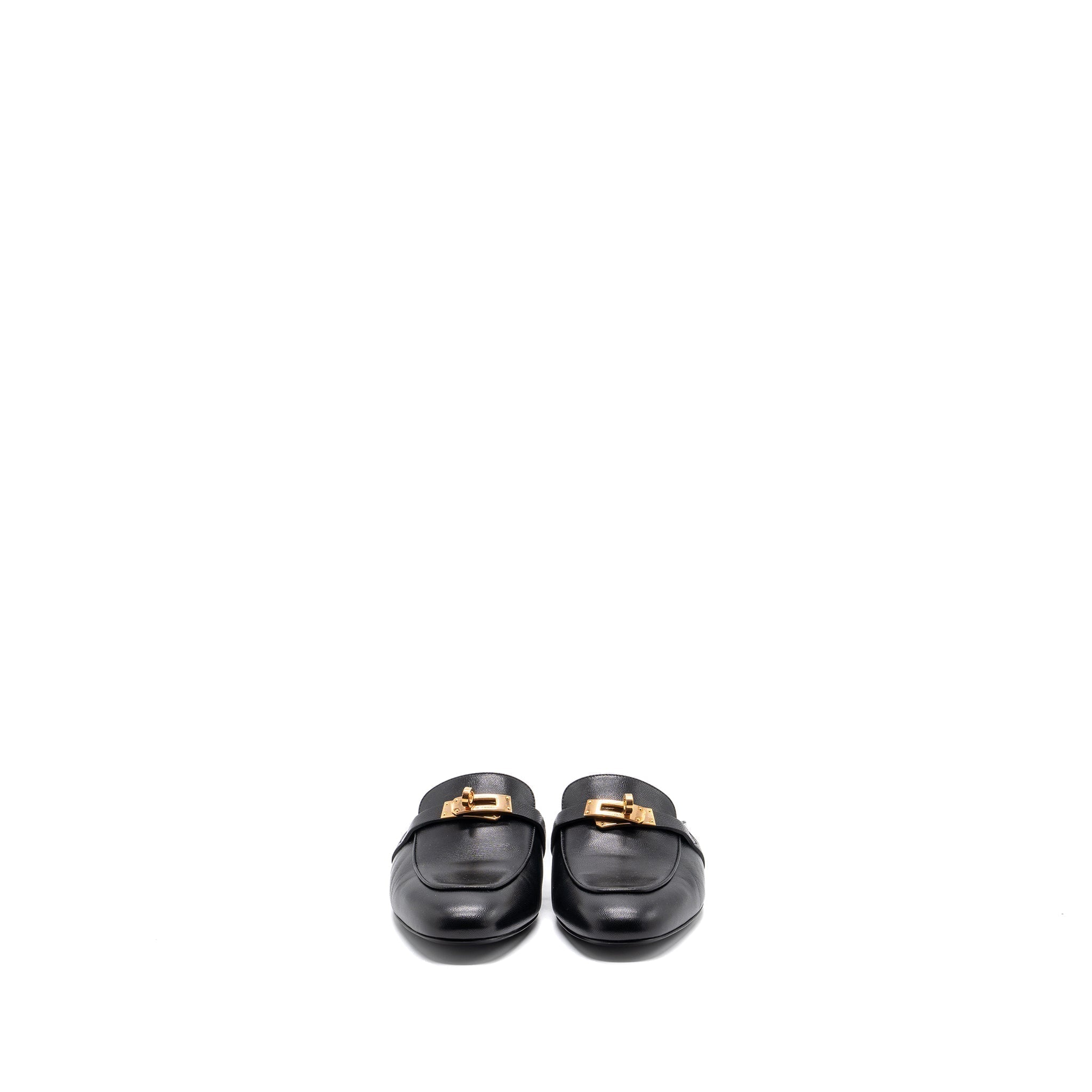 HERMES OZ MULE BLACK RGHW