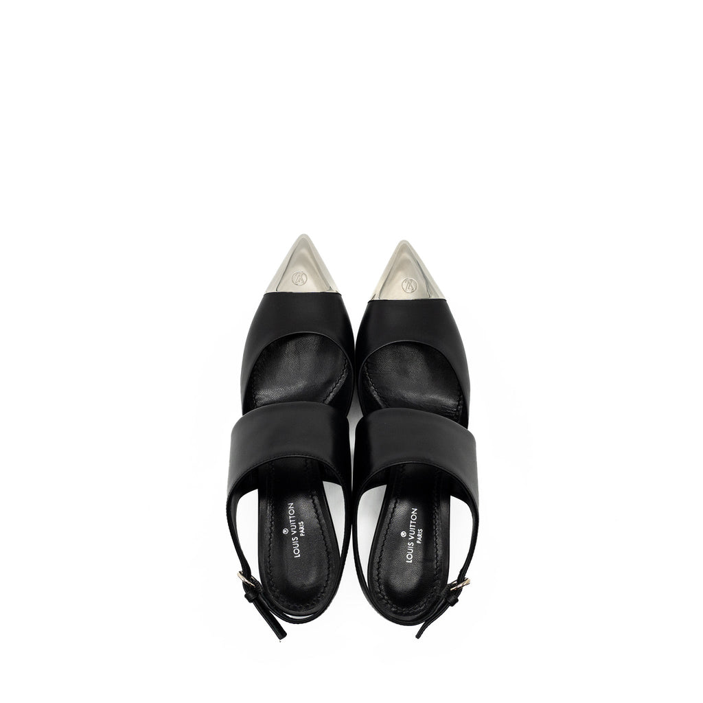LOUIS VUITTON URBAN TWIST PUMP LEATHER BLACK SHW