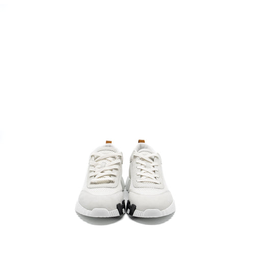 HERMES HOMME BOUNCING SNEAKER LEATHER BLANC/BEIGE