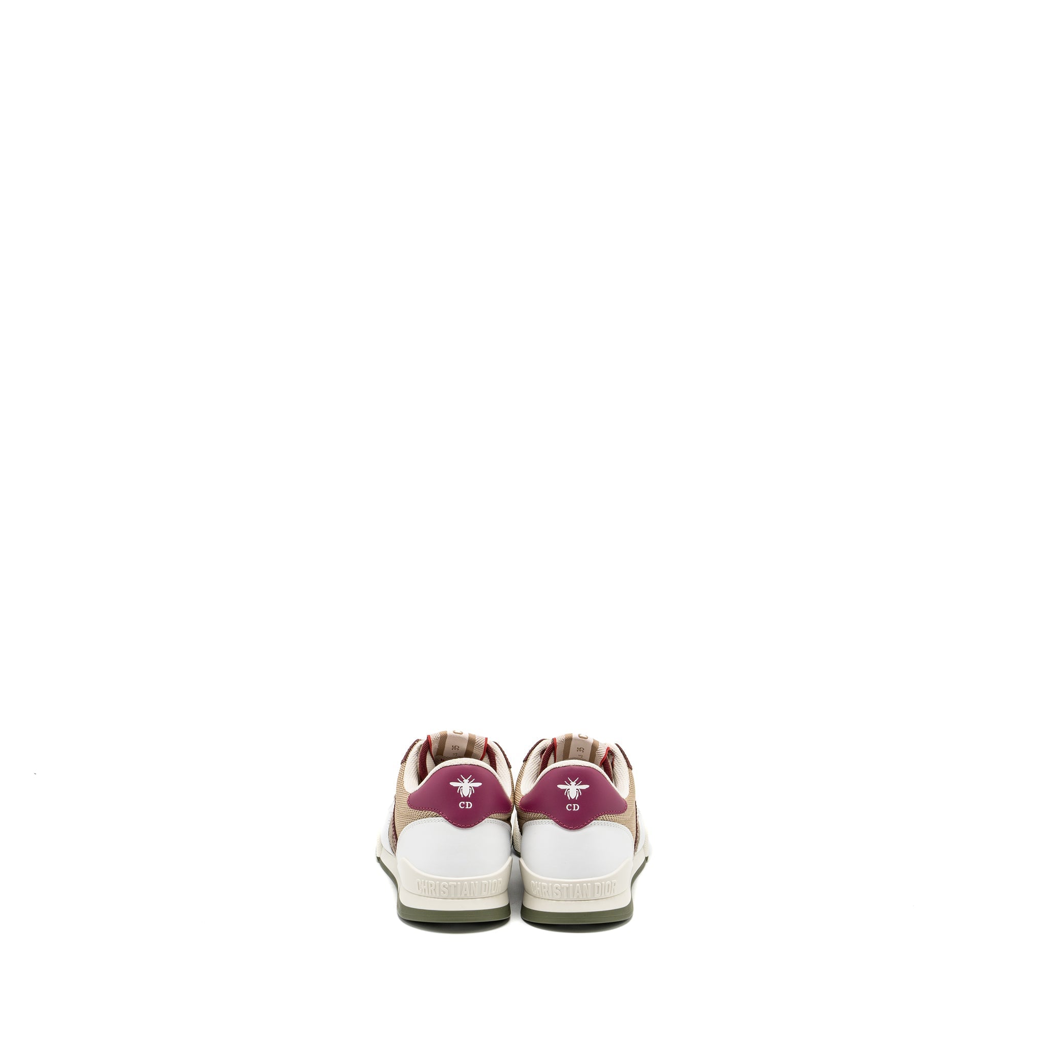 DIOR DIOR TRAVEL SNEAKER LEATHER/NYLON DARK NUT/MULTICOLOUR