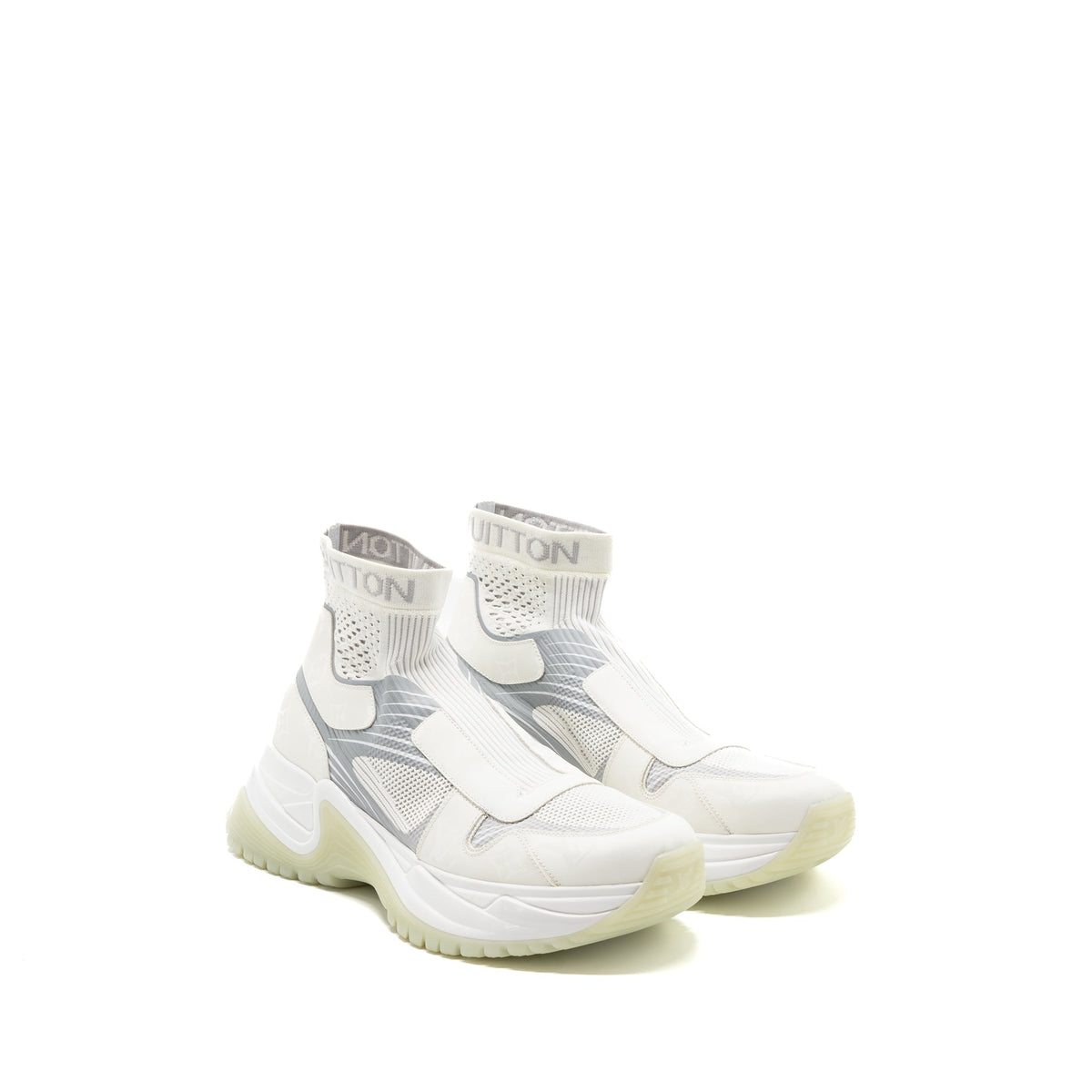 LOUIS VUITTON HIGH TOP CHUNKY SNEAKERS