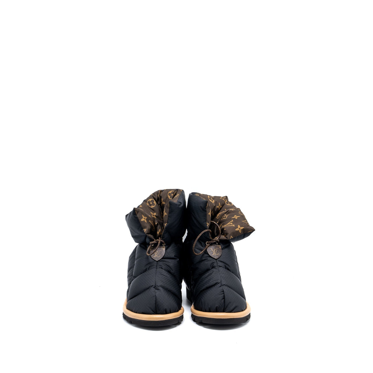 LOUIS VUITTON PILLOW COMFORT ANKLE BOOTS NYLON MONOGRAM/BLACK