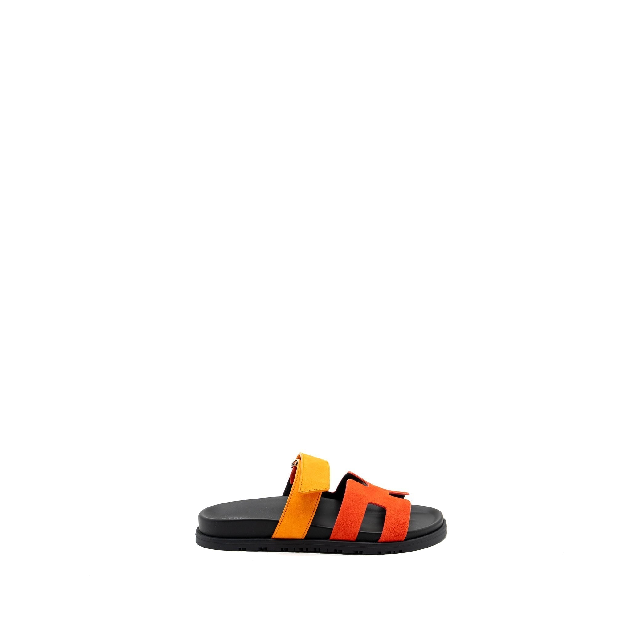 HERMES CHYPRE SANDAL SUEDE MULTICOLOUR