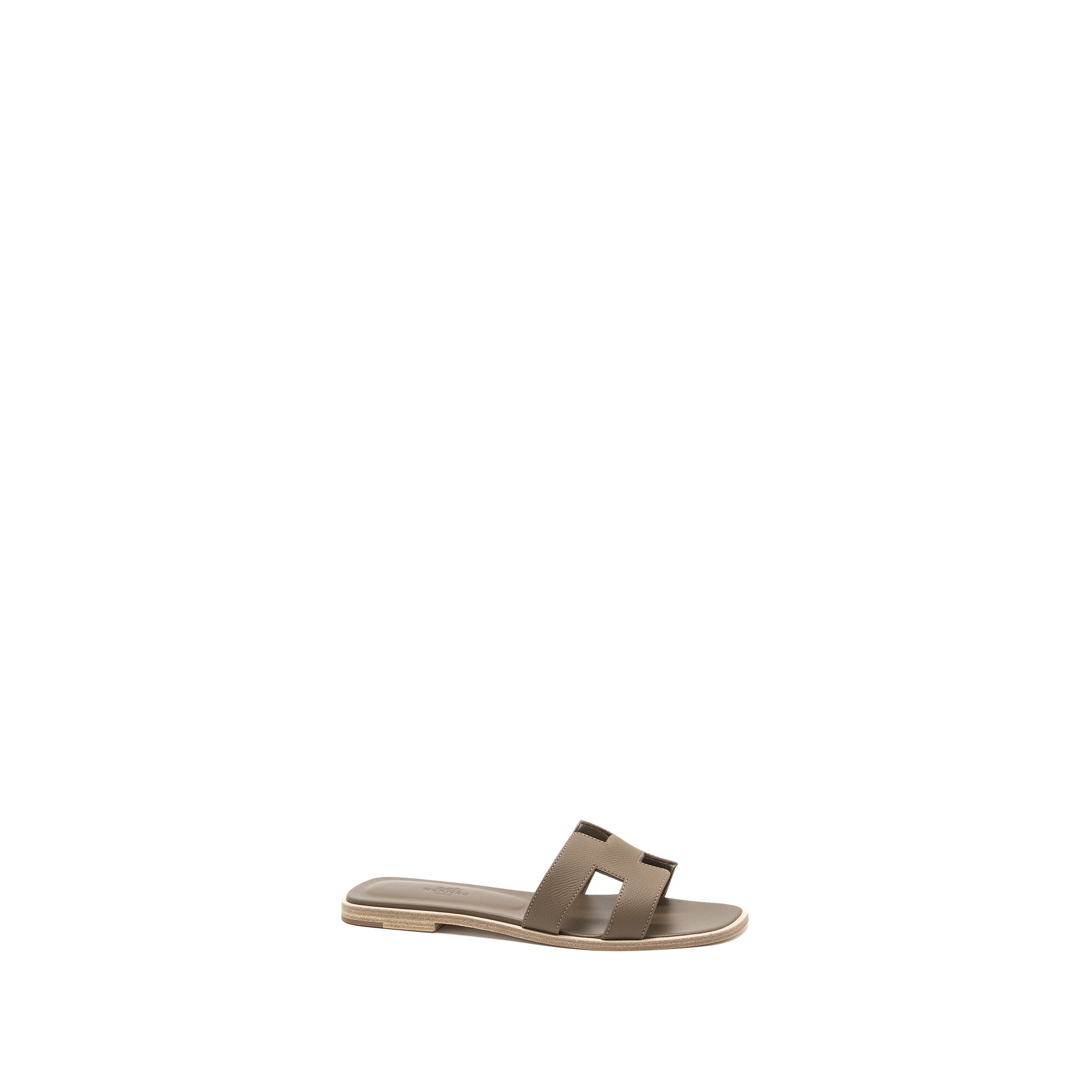 HERMES ORAN SANDAL EPSOM ETOUPE