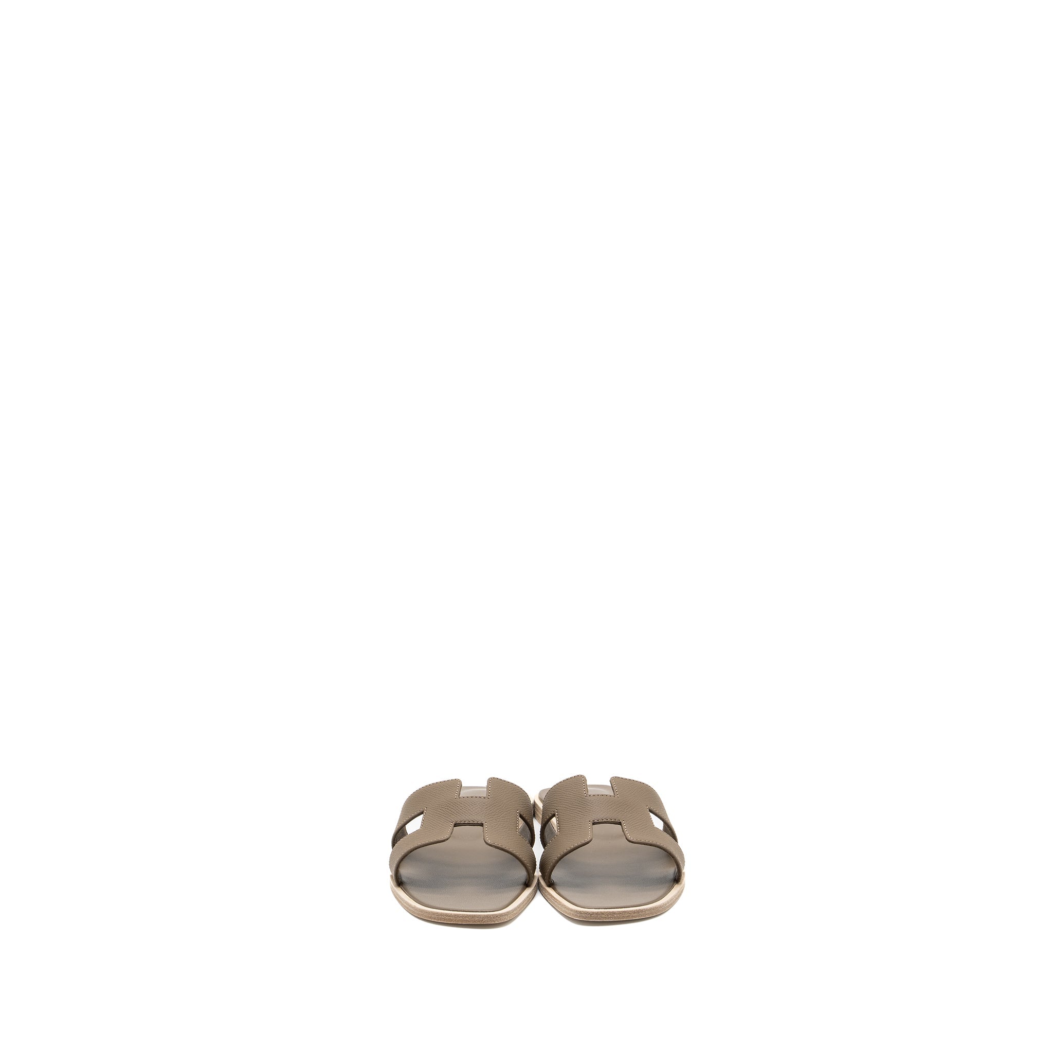 HERMES ORAN SANDAL EPSOM ETOUPE
