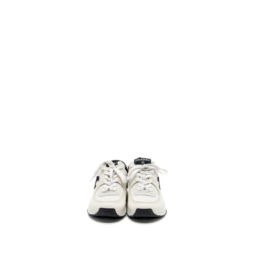 CHANEL CC LOGO TRAINER/SNEAKERS WHITE/BLACK