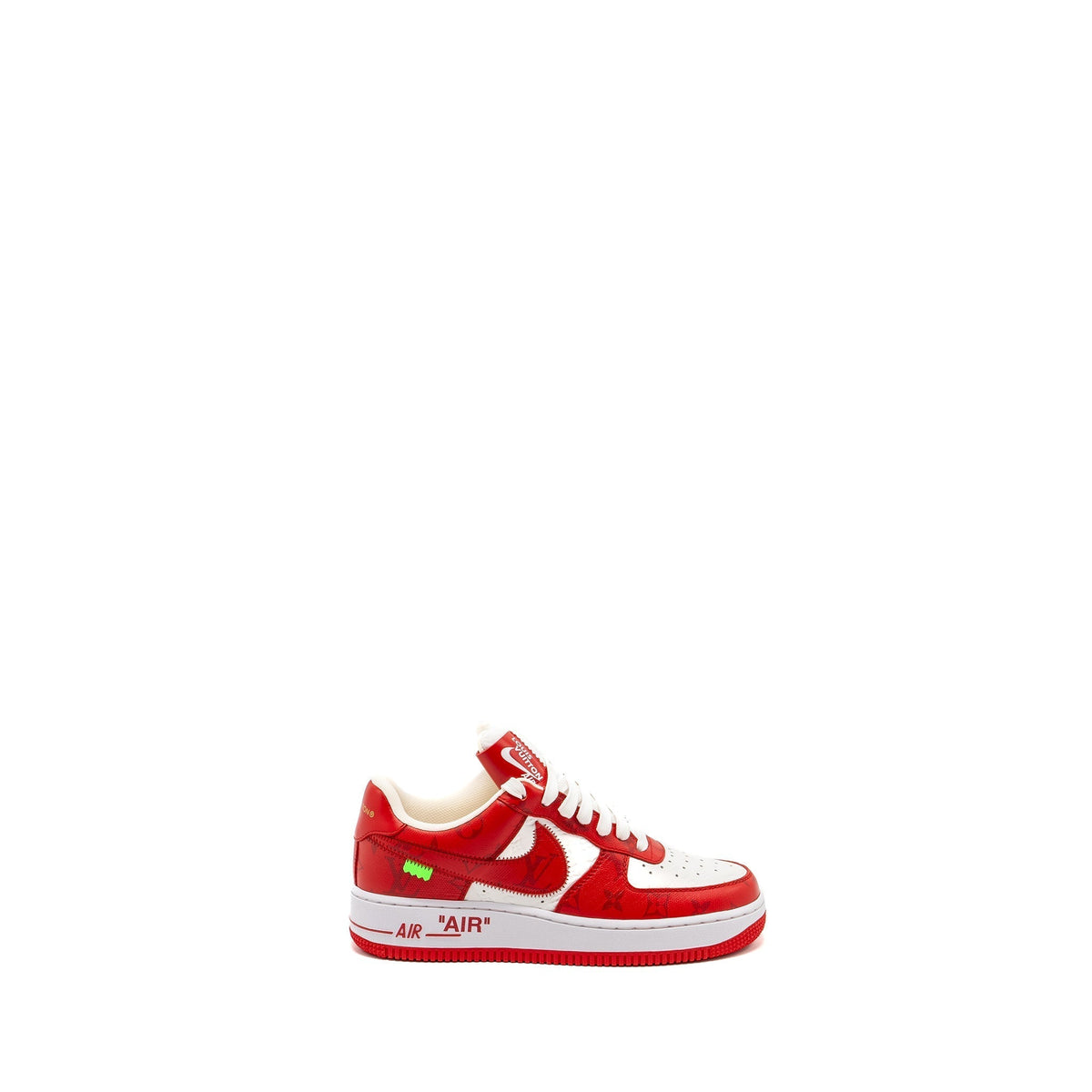 LOUIS VUITTON X NIKE US6 AIR FORCE LOW RED/WHITE LIMITED EDITION