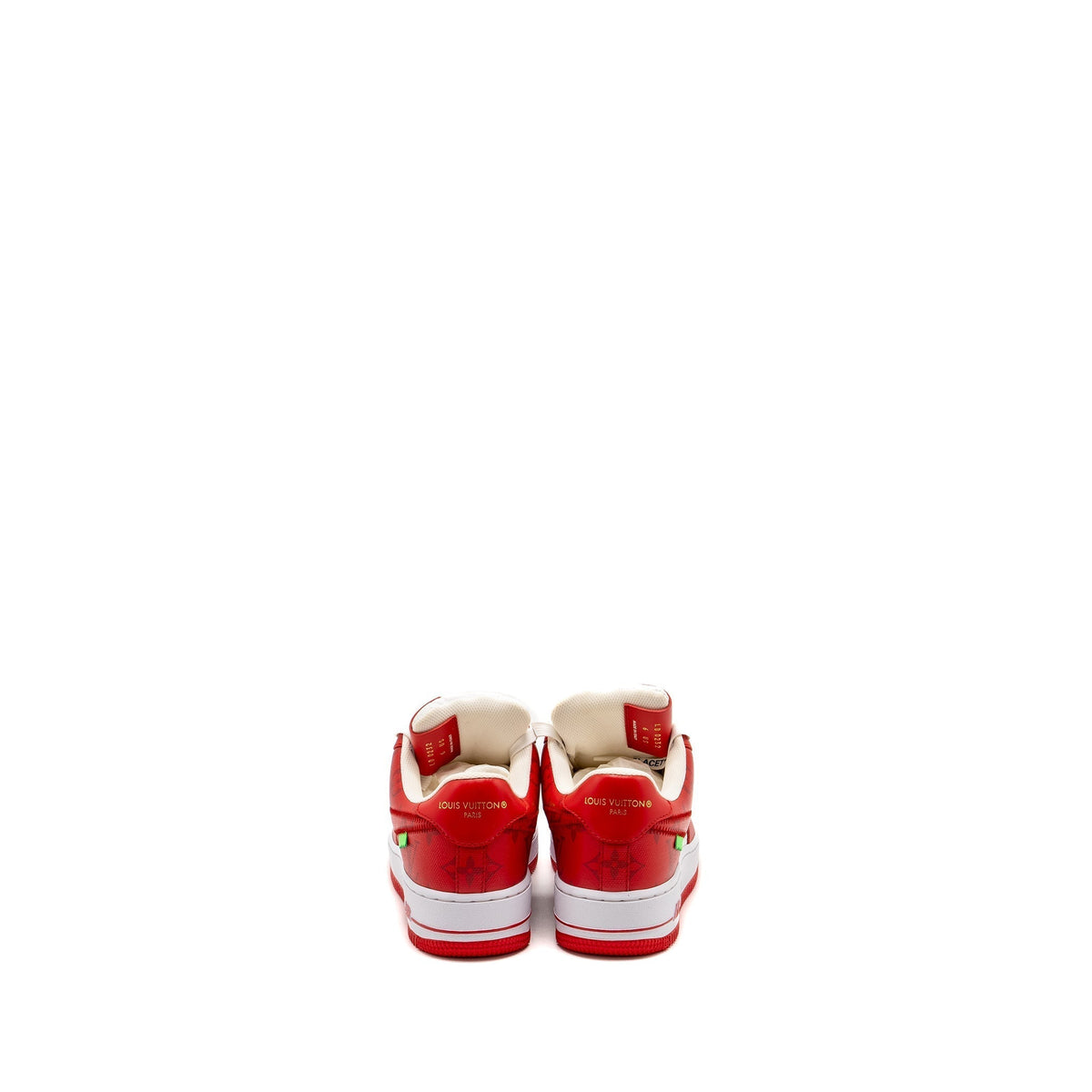 LOUIS VUITTON X NIKE US6 AIR FORCE LOW RED/WHITE LIMITED EDITION