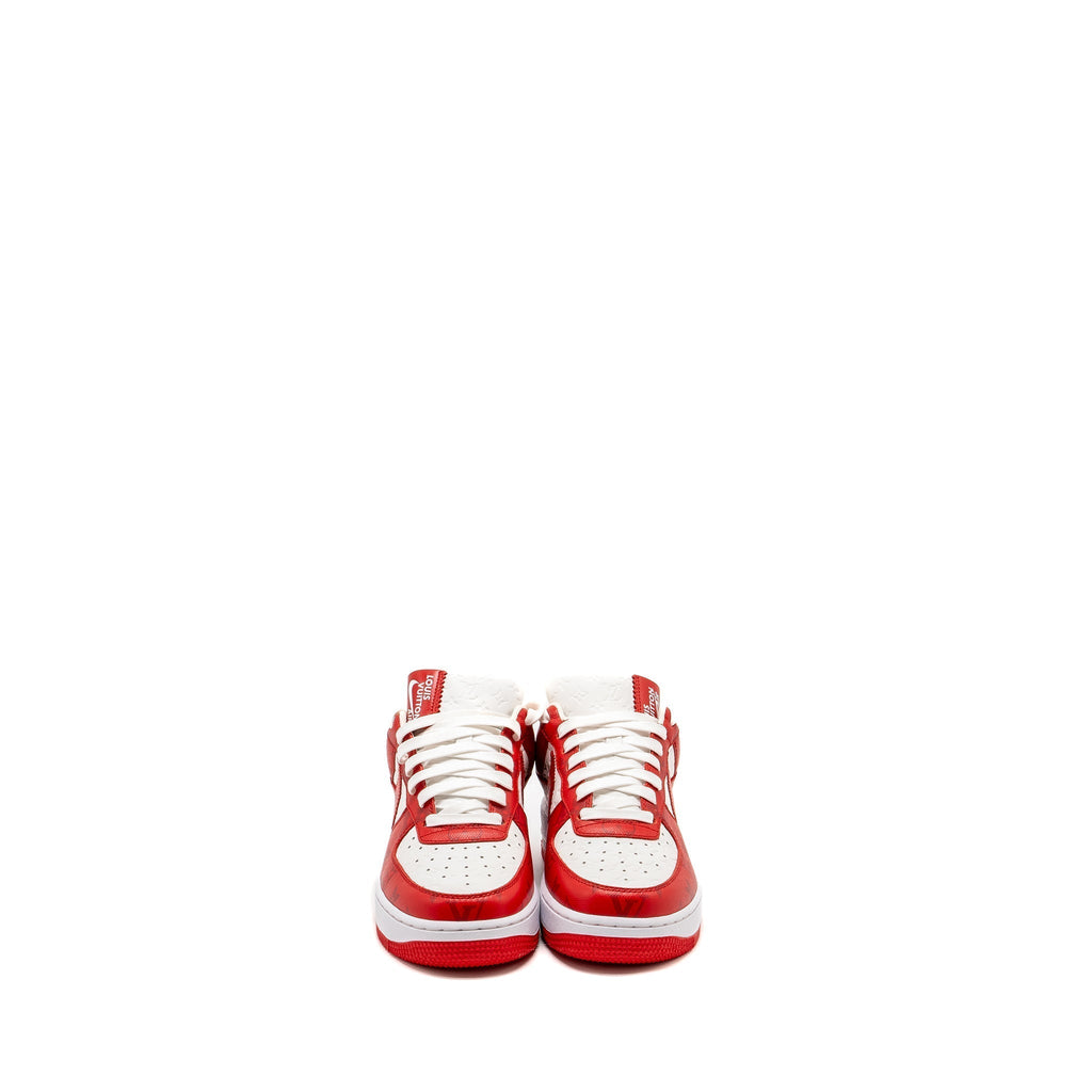 LOUIS VUITTON X NIKE US6 AIR FORCE LOW RED/WHITE LIMITED EDITION