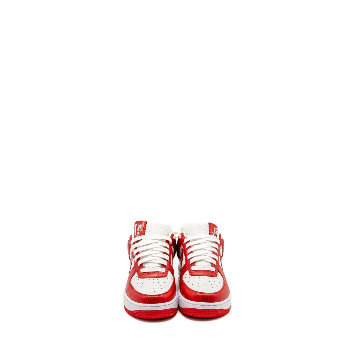 LOUIS VUITTON X NIKE US6 AIR FORCE LOW RED/WHITE LIMITED EDITION