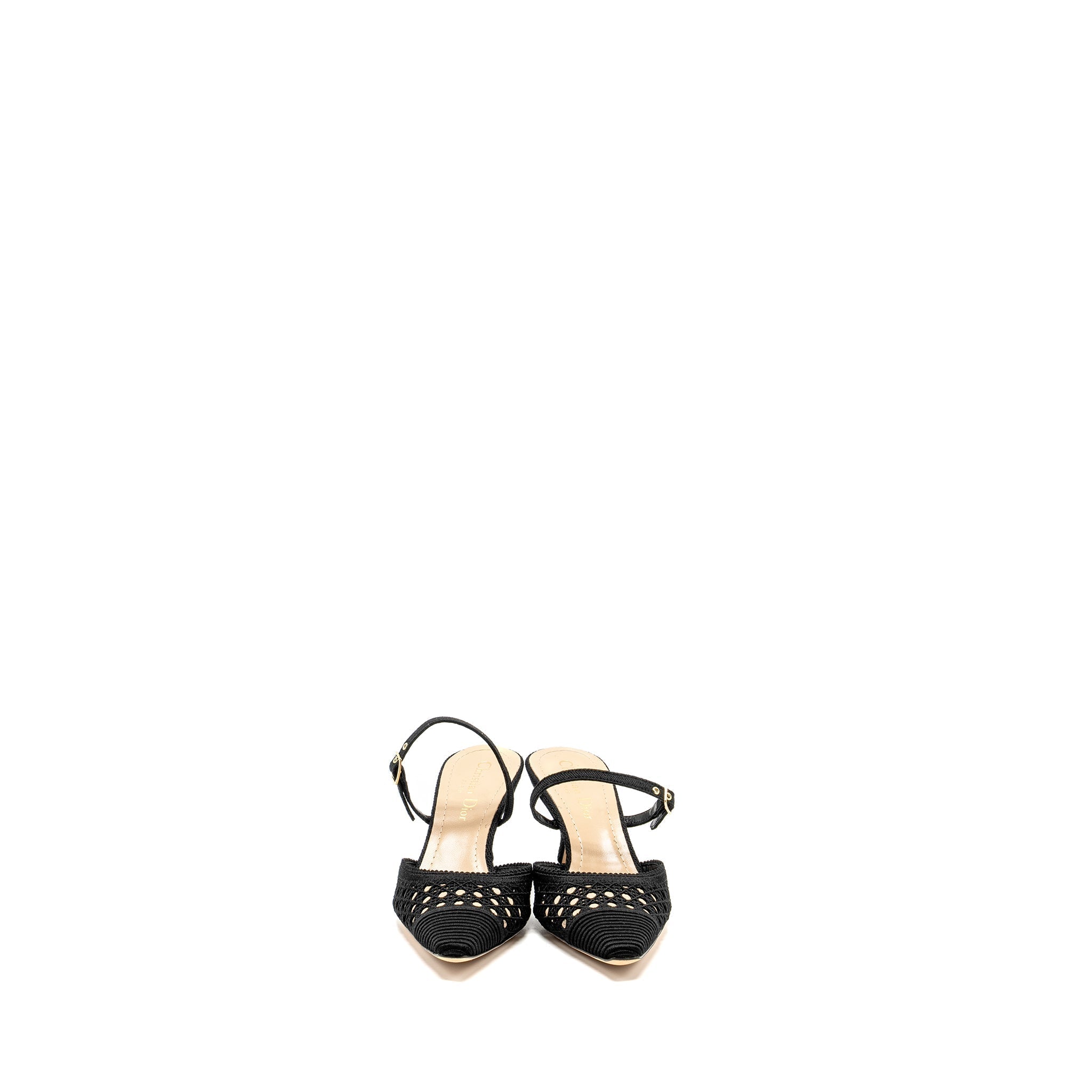 DIOR CAPTURE MULE SANDALS CANNAGE BLACK