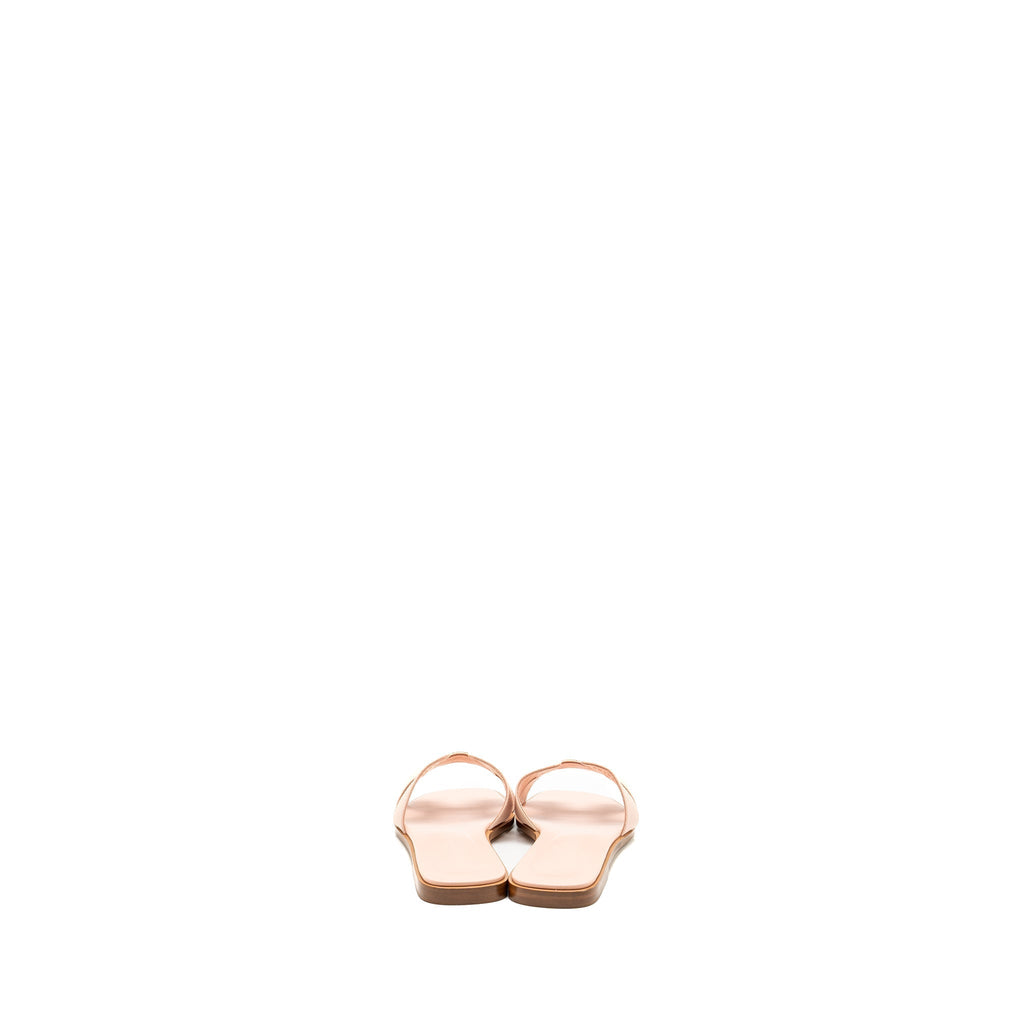 HERMES ORAN SANDALS EPSOM ROSE PALE