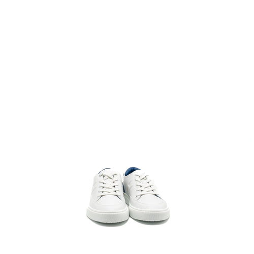 HERMES HOMME DEEP SNEAKER CALFSKIN WHITE/BLUE