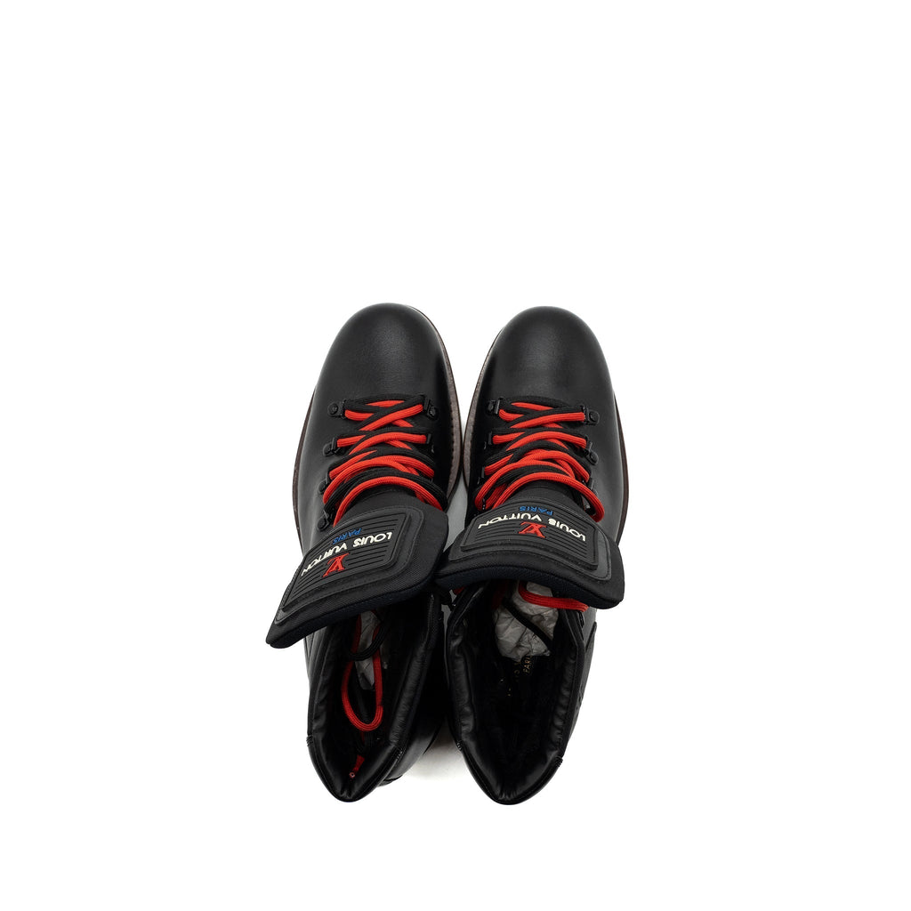 LOUIS VUITTON MEN’S BOOTS LEATHER BLACK/ MULTICOLOUR