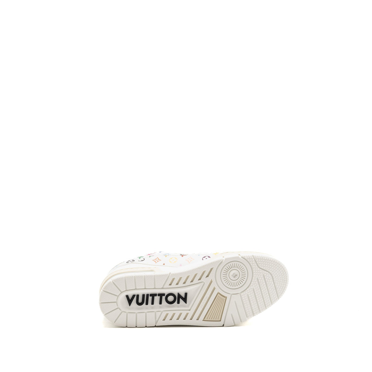 LOUIS VUITTON TAKASHI MURAKAMI LV TRAINER SNEAKER GRAINED CALFSKIN WHITE/MULTICOLOUR
