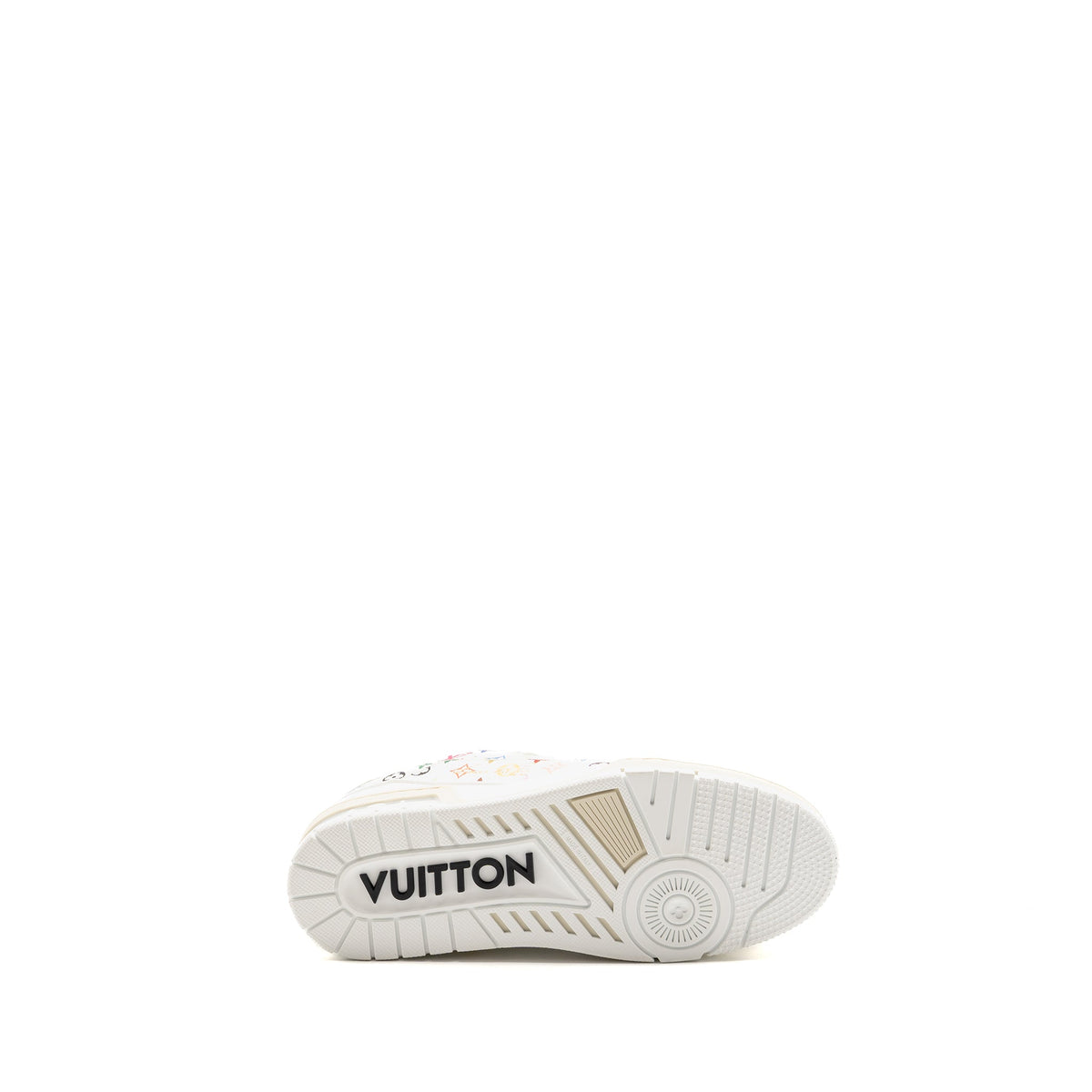 LOUIS VUITTON TAKASHI MURAKAMI LV TRAINER SNEAKER GRAINED CALFSKIN WHITE/MULTICOLOUR