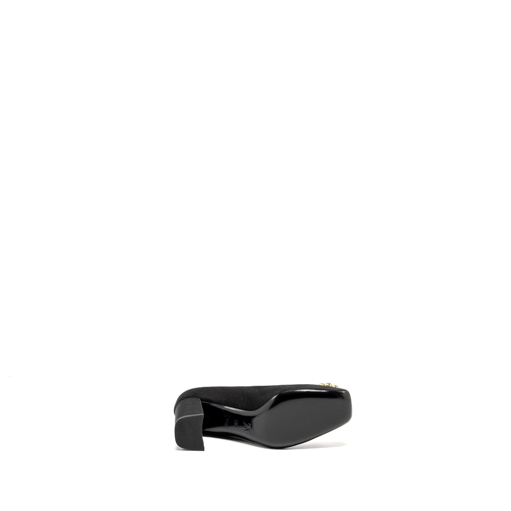 LOUIS VUITTON MADELEINE HEELS STAIN BLACK